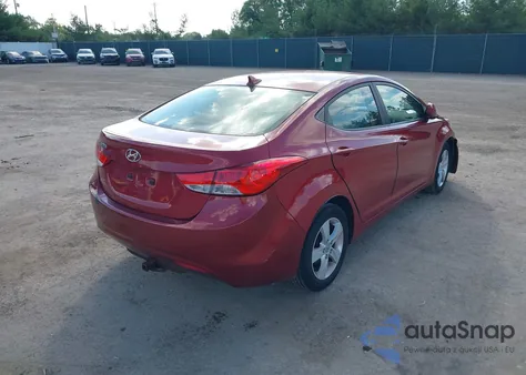 2013 Hyundai Elantra Gls from USA, damaged, VIN KMHDH4AE9DU631867